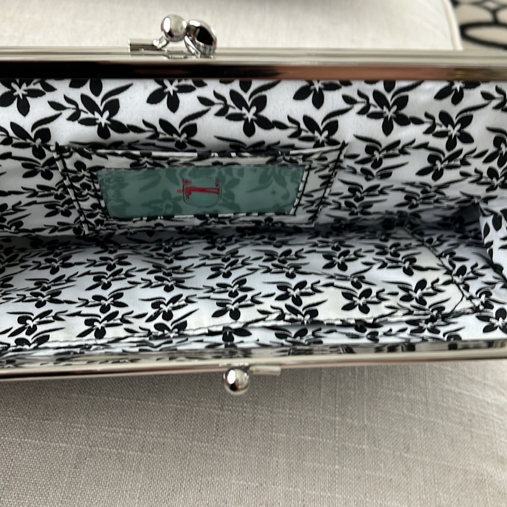 Hobo Mavis Metallic Silver Frame Clutch Wallet - Women Bags - Picture 8 of 11